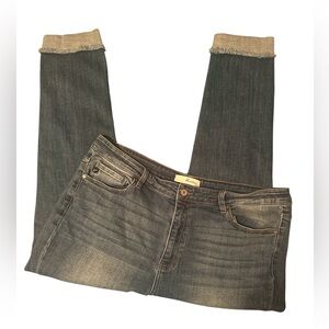 Kancan Women's‎ Size 3 XL High Rise Distressed Cuffed Ankle Jean